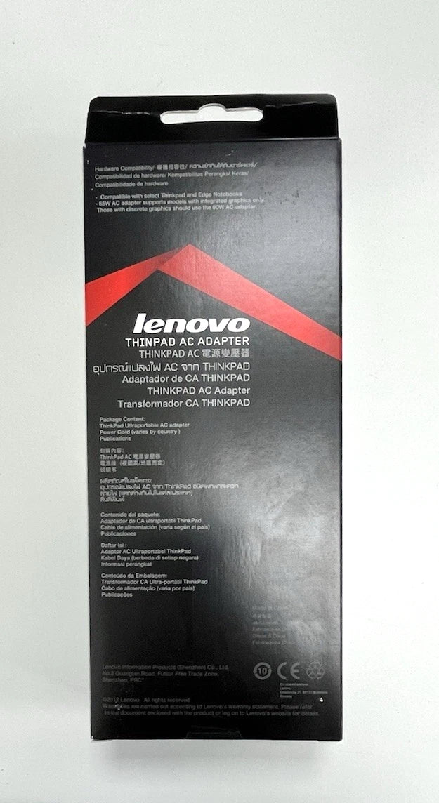 Lenovo ThinkPad 65W | Power Supply Charger | P/N 0B47483 | 20V Slim Tip