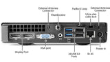 Complete PC Set: Monitor 22 inch TFT and HP ProDesk 600 G1 Mini PC Intel Core i5 4590T 8GB RAM 500GB SSD Windows 10 Pro