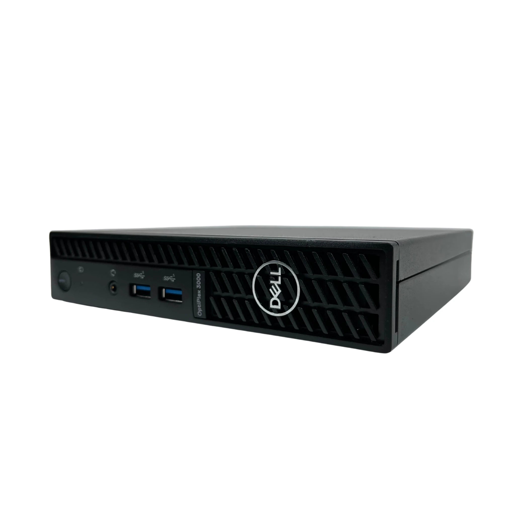 Dell tiny PC on a white background