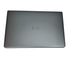 Lid view of a Titan Grey Dell Precision 3580 15.6-inch mobile workstation laptop, showing the open display, thin bezels, and full-sized backlit keyboard with numeric keypad.