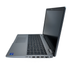 Right side view of a Titan Grey Dell Precision 3580 15.6-inch mobile workstation laptop, showing the open display, thin bezels, and full-sized backlit keyboard with numeric keypad.