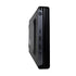Side view of a black HP device with ports on a white background