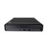 Black HP Elite Mini computer on a white background