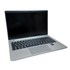  A silver 14-inch HP EliteBook 640 G9 business laptop seen from the front, with the lid open, displaying the screen, keyboard, and trackpad.