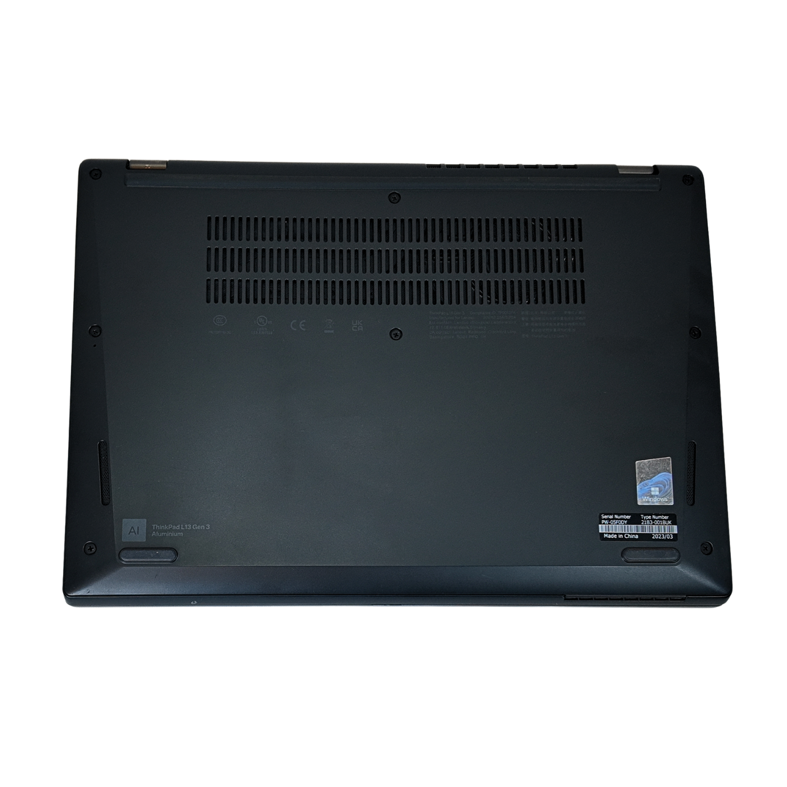 Refurbished Lenovo thinkpad L13 Gen3 laptop, Windows 11 Pro