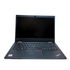 Black laptop on a white background