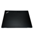 Black ThinkPad laptop on a white background