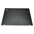 Black ThinkPad laptop cover with visible wear on a white background