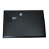 Black laptop base with branding on a white background