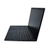 Black laptop on a white background
