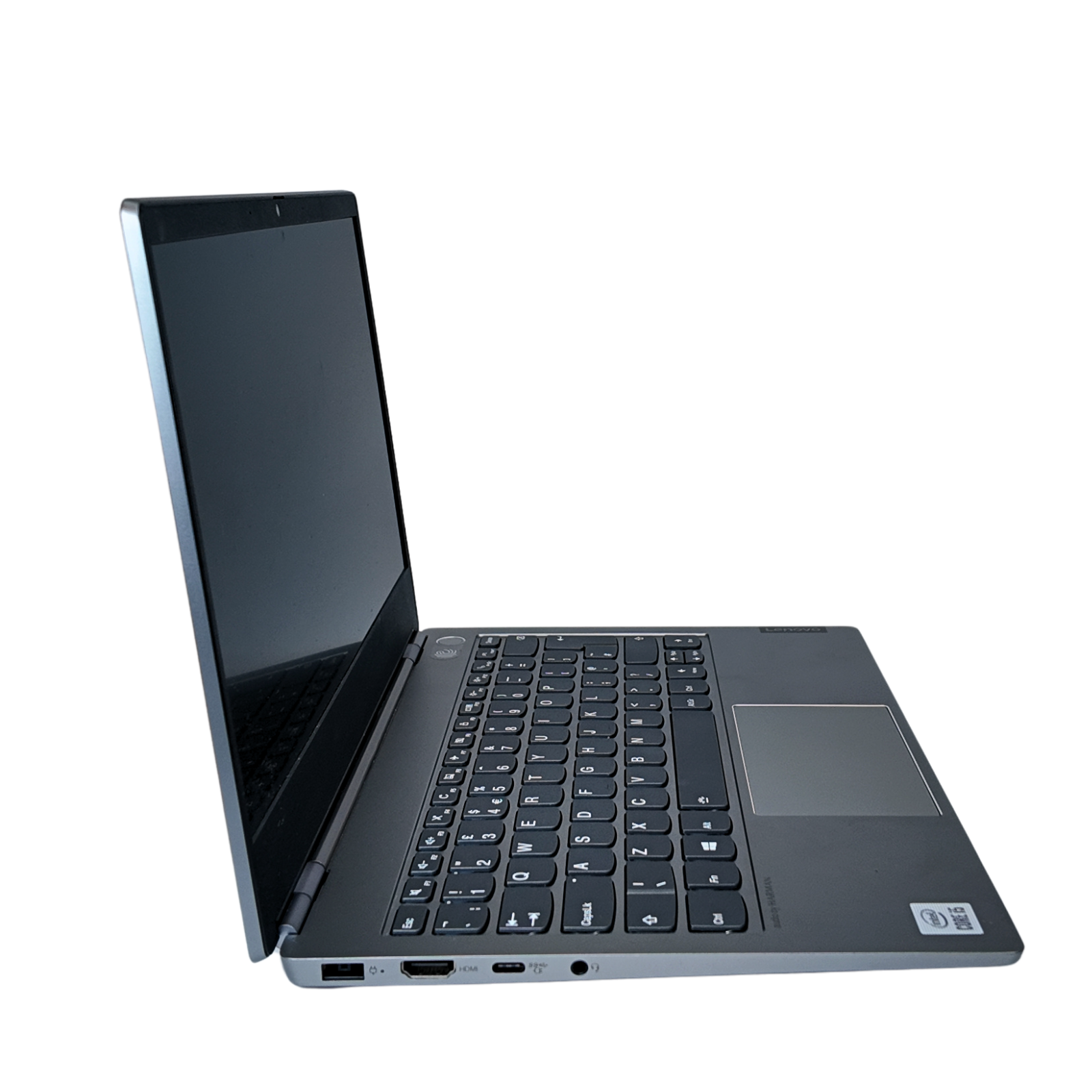 Laptop on a white background